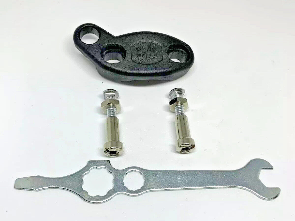 Fishing Reel Clamp with Wrench for Penn Saltwater Reels - Fits 500, 505, 140, 200, 112H, 113H