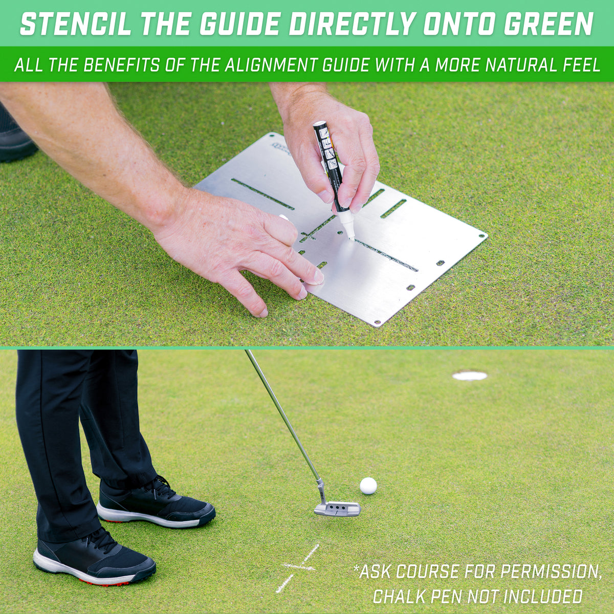 Golf Putting Alignment Stencil and Gate System for Improved Stroke Accuracy