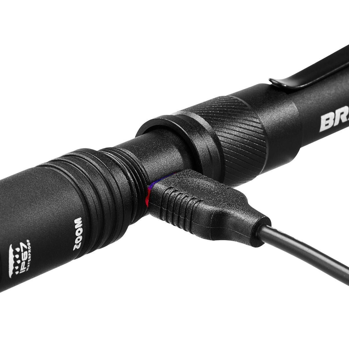Rechargeable LED Pen Light 450 Lumens Compact Work Light with USB-C Charging