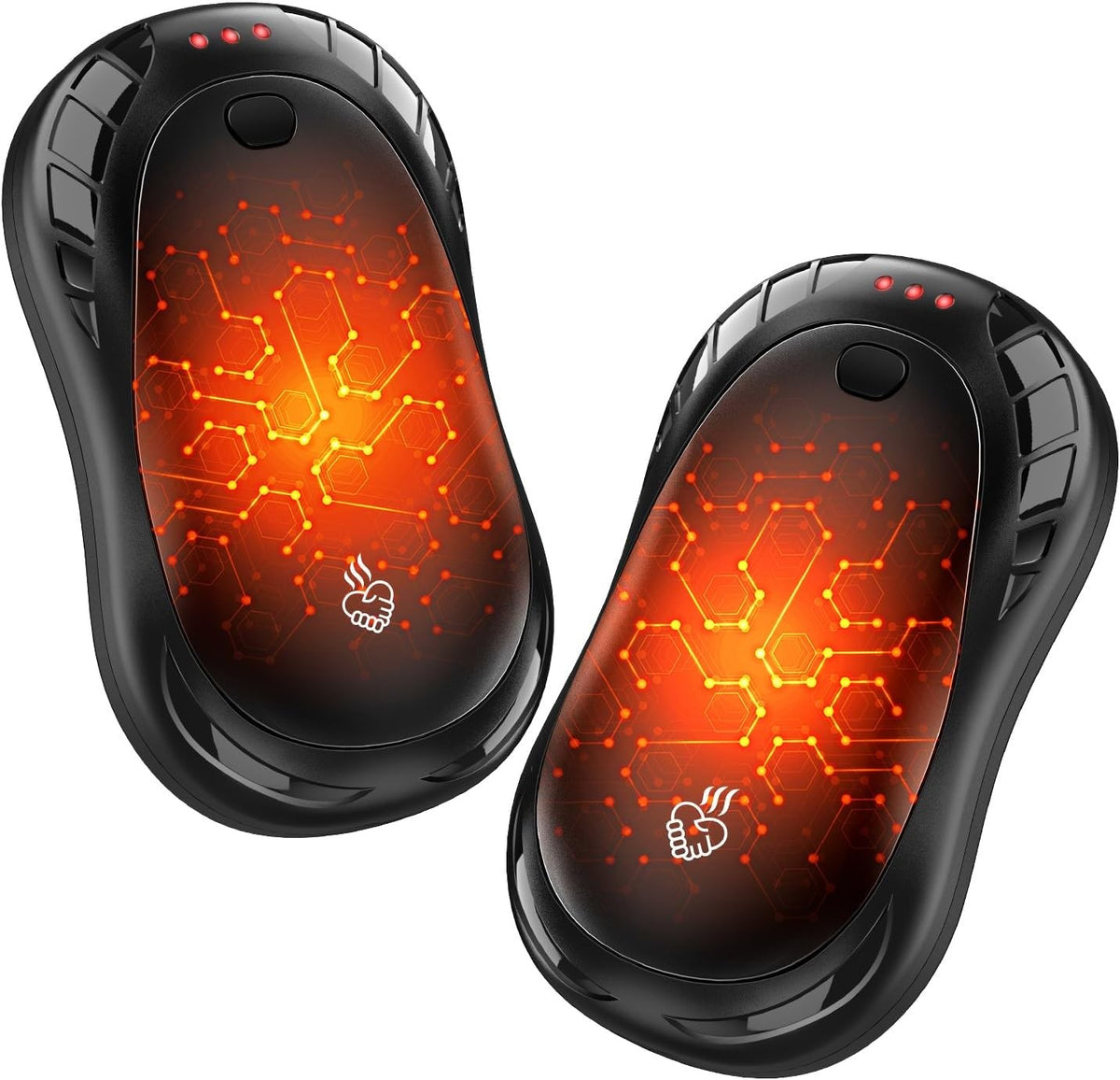 Rechargeable Electric Hand Warmers 2 Pack Portable Fast Heating Winter Gloves
