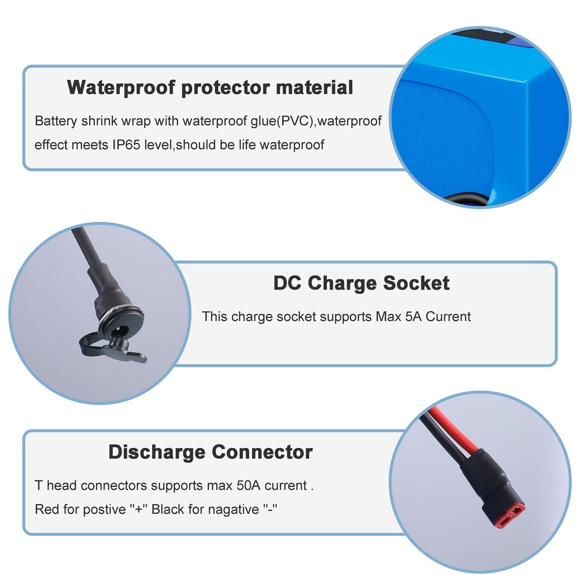 48V Lithium Ebike Battery for 200W-1500W Electric Bicycle Scooter Motor