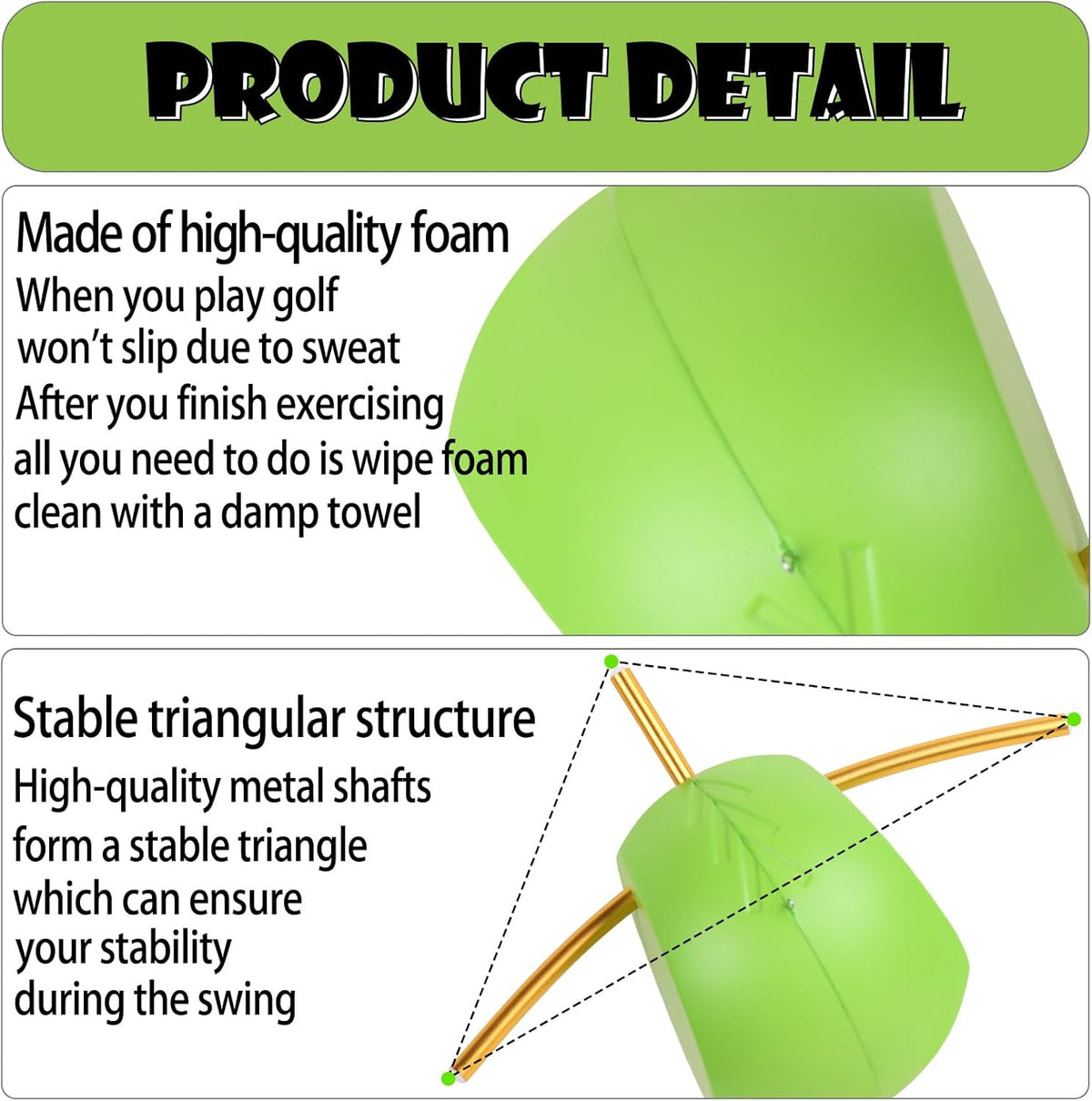 Golf Swing Trainer Aid for Posture & Mechanics Practice