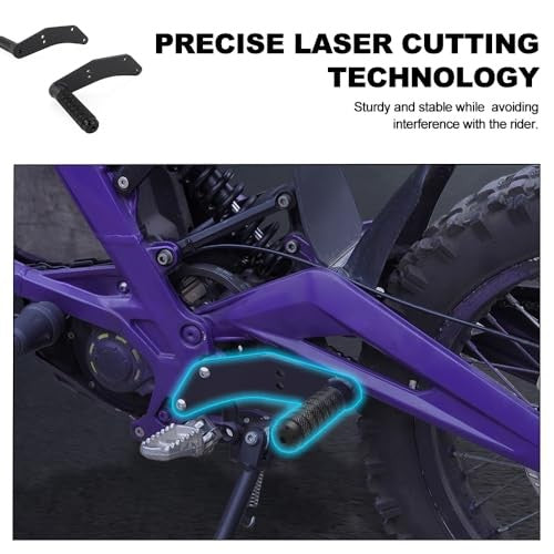 Aluminum Rear Foot Pegs for Surron, Segway, E Ride — Stunt Pedal Kit