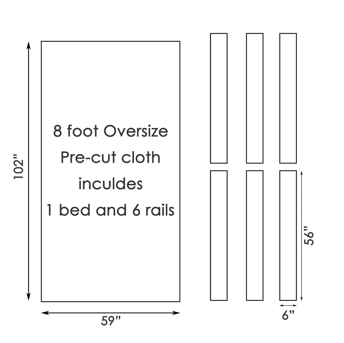 Pro Grade Worsted Pool Table Cloth – Pre-Cut Bed & Rails Set