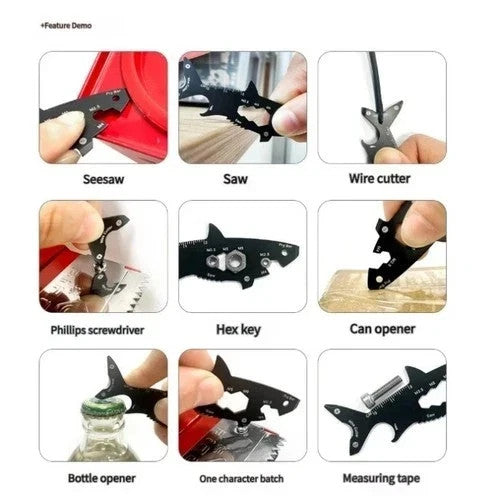 15-in-1 Multi Tool Pocket Knife Keychain for Camping Outdoor Survival