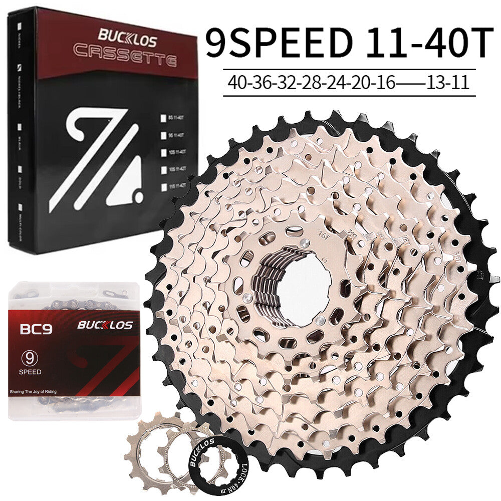 Bike Cassette and Chain Set for Shimano SRAM 8-12 Speed, 11-52T