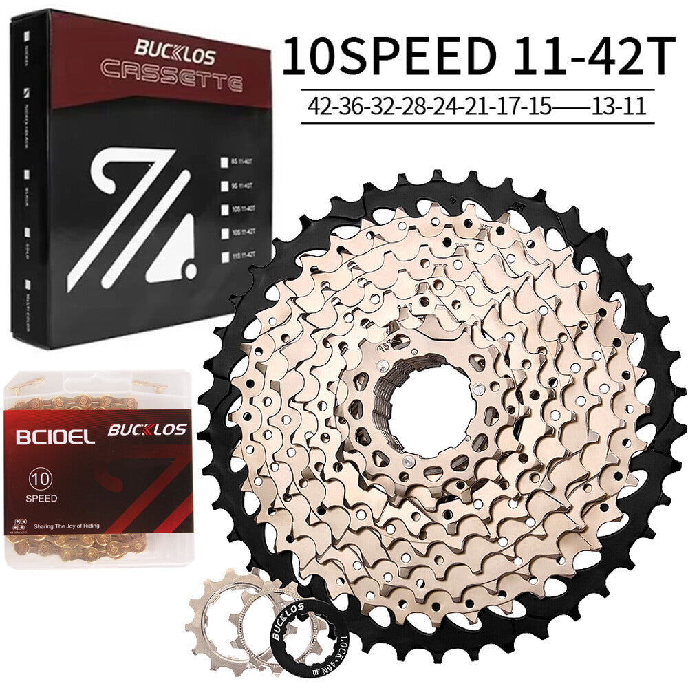 Bike Cassette and Chain Set for Shimano SRAM 8-12 Speed, 11-52T