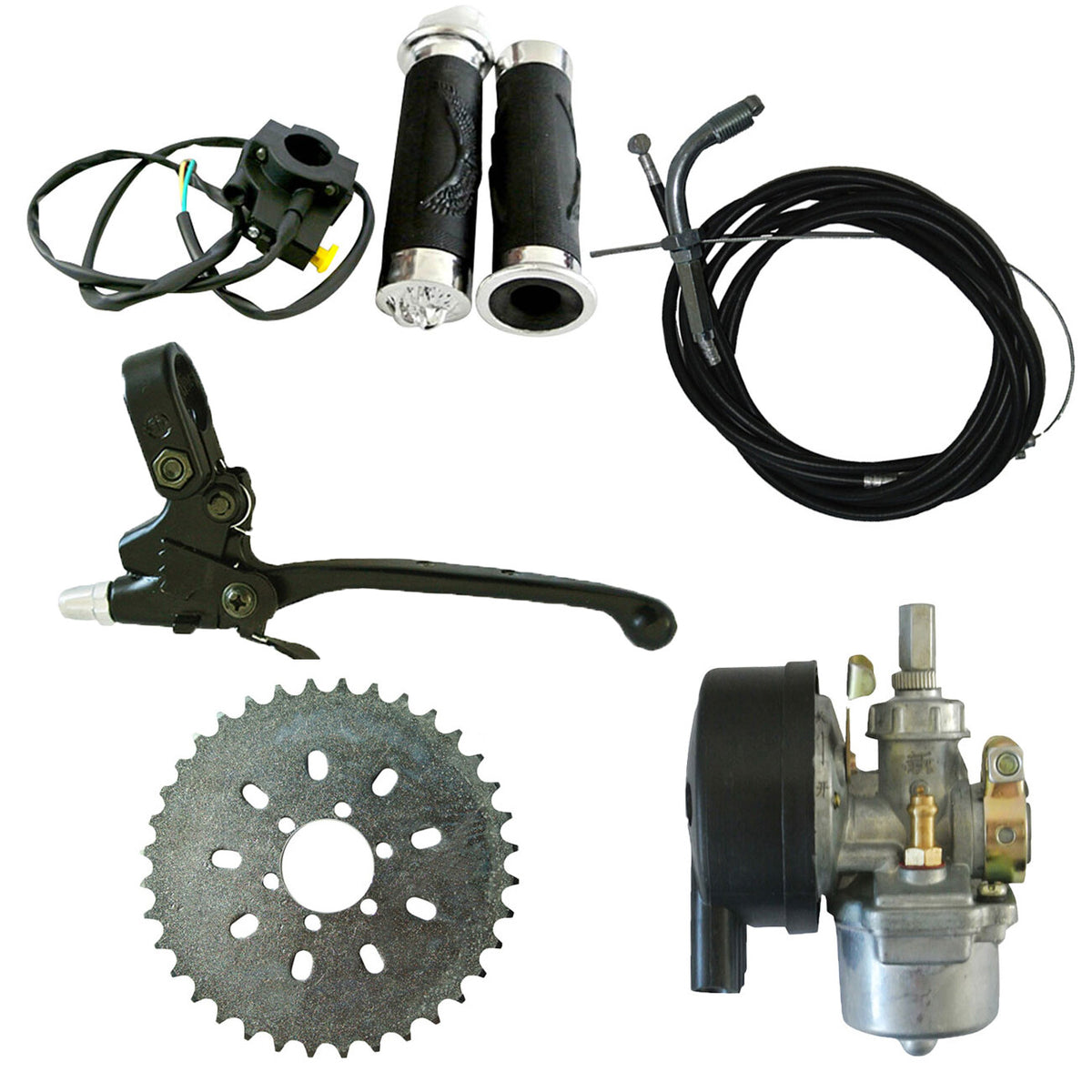 Universal Carburetor Kit for 49cc & 80cc 2-Stroke Gas Engines - Motorized Bicycle Parts