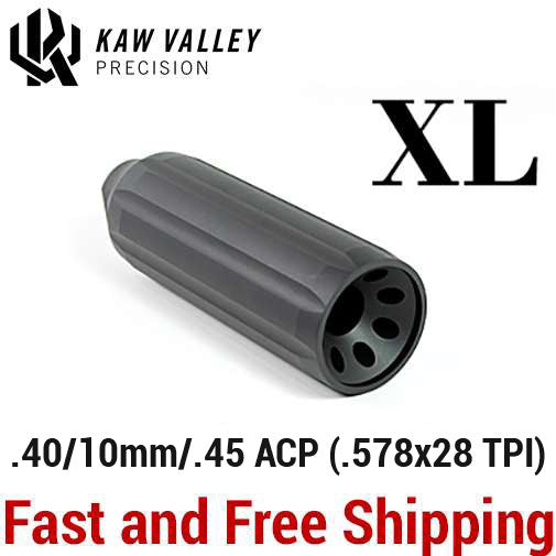 Kaw Valley Precision XL Linear Compensator for 40 S&W, 10mm, .45 ACP Pistols