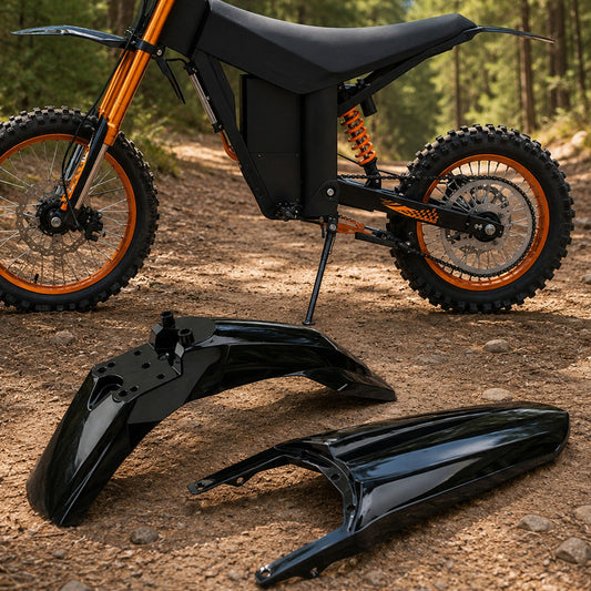 Front and Rear Mudguards Set for Tuttio Soleil 01 - Black ABS Motorcycle Mudguards