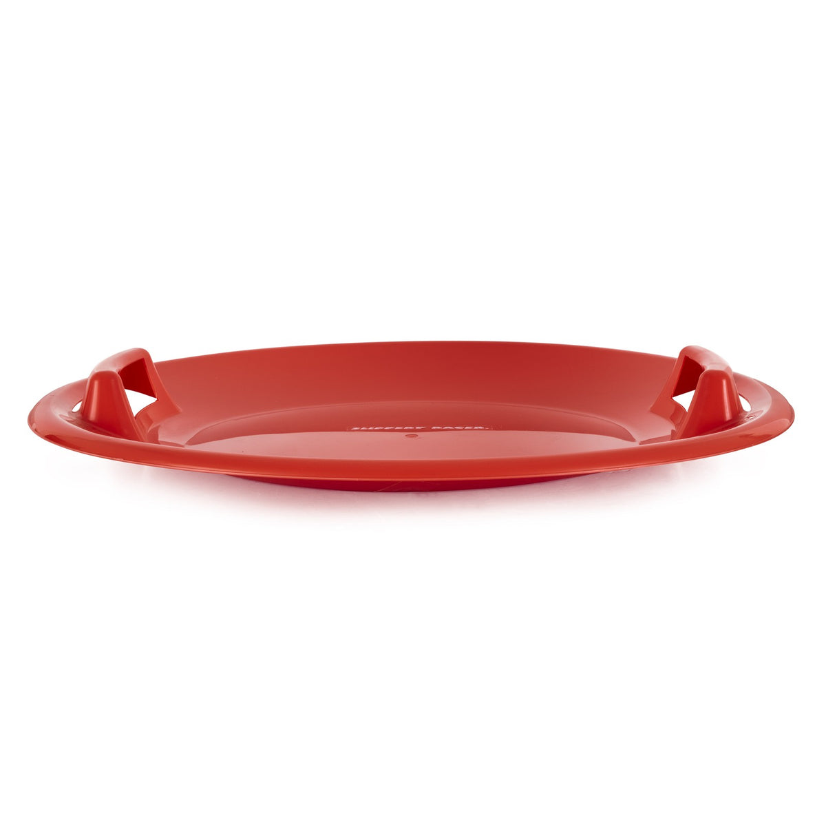 Plastic Saucer Snow Sled for Adults and Kids - Red Downhill Snow Disc