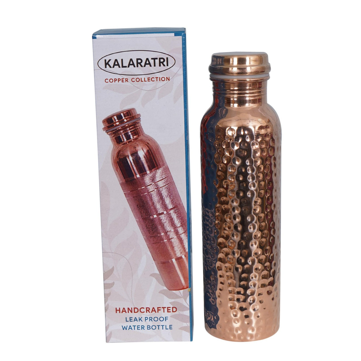 Copper Water Bottle 34 oz - Wide Mouth, Durable Pure Copper Design for Men & Women