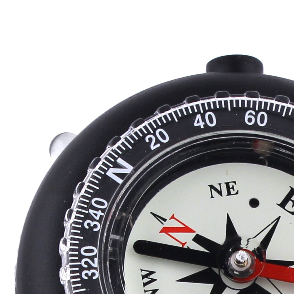 3-in-1 Compass with LED Flashlight & Lanyard for Hiking Camping