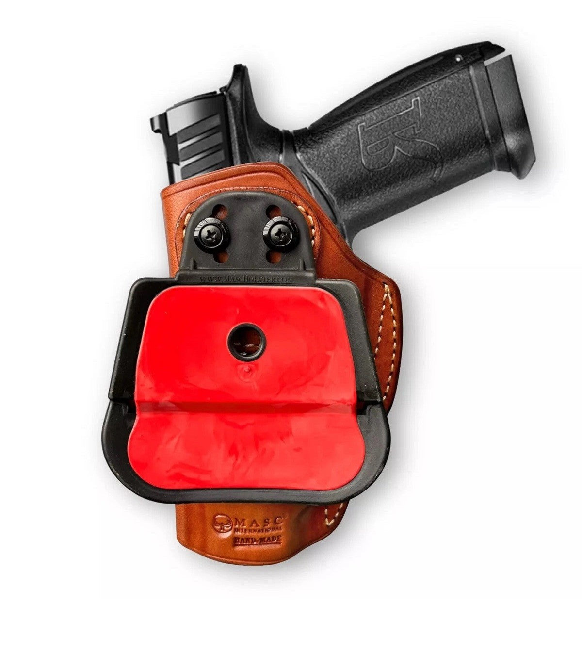 Leather Paddle Holster for Walther WMP 22 Magnum 4.5” BBL - Right Hand