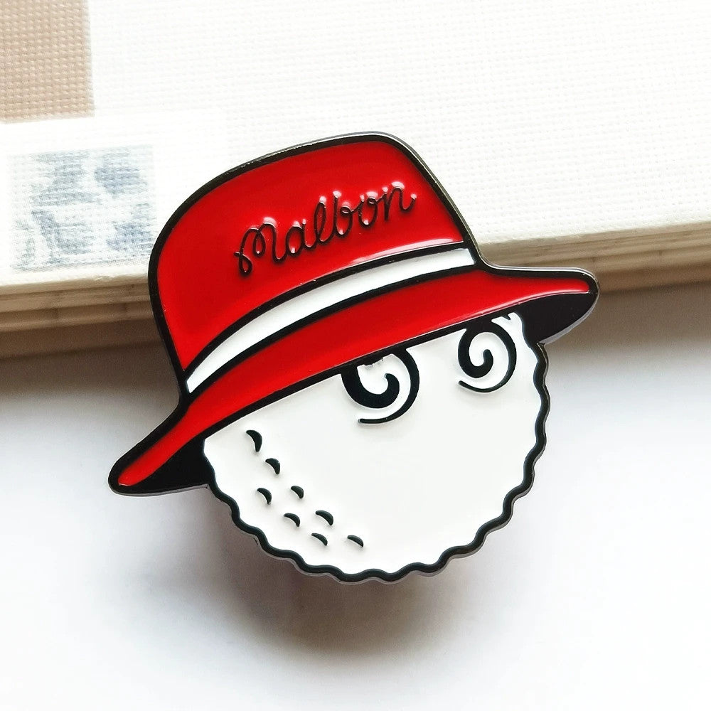 Golf Ball Marker with Magnetic Clip and Bucket Hat Accessory