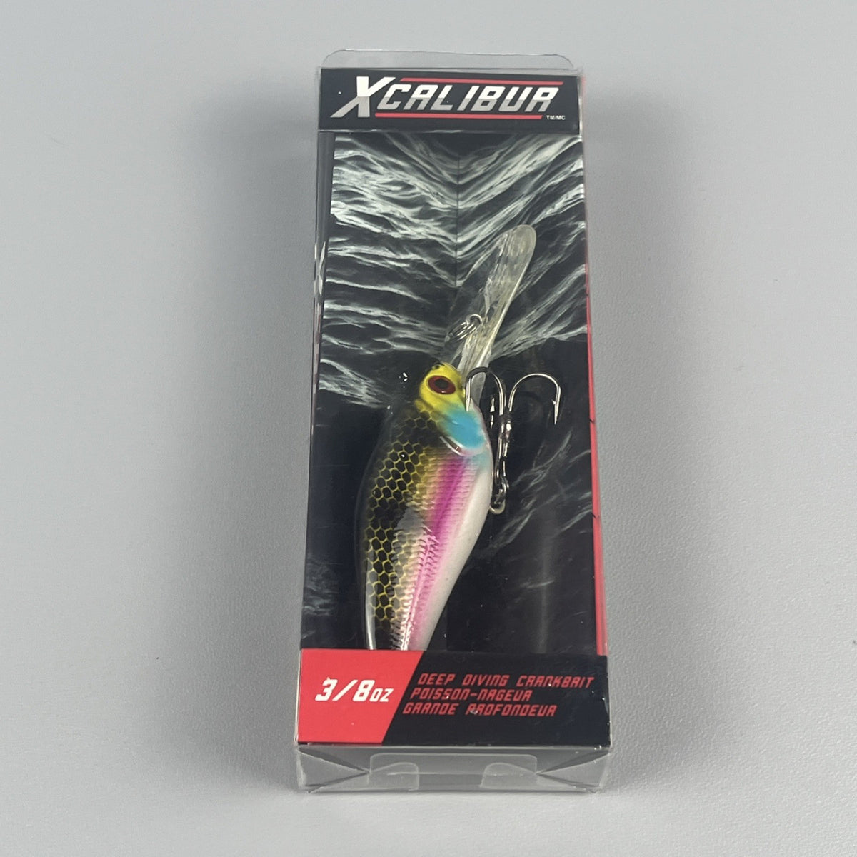 Deep Diving Crankbait 3/8oz Pink Shad Fishing Lure - Artificial Bait for Bass & Freshwater