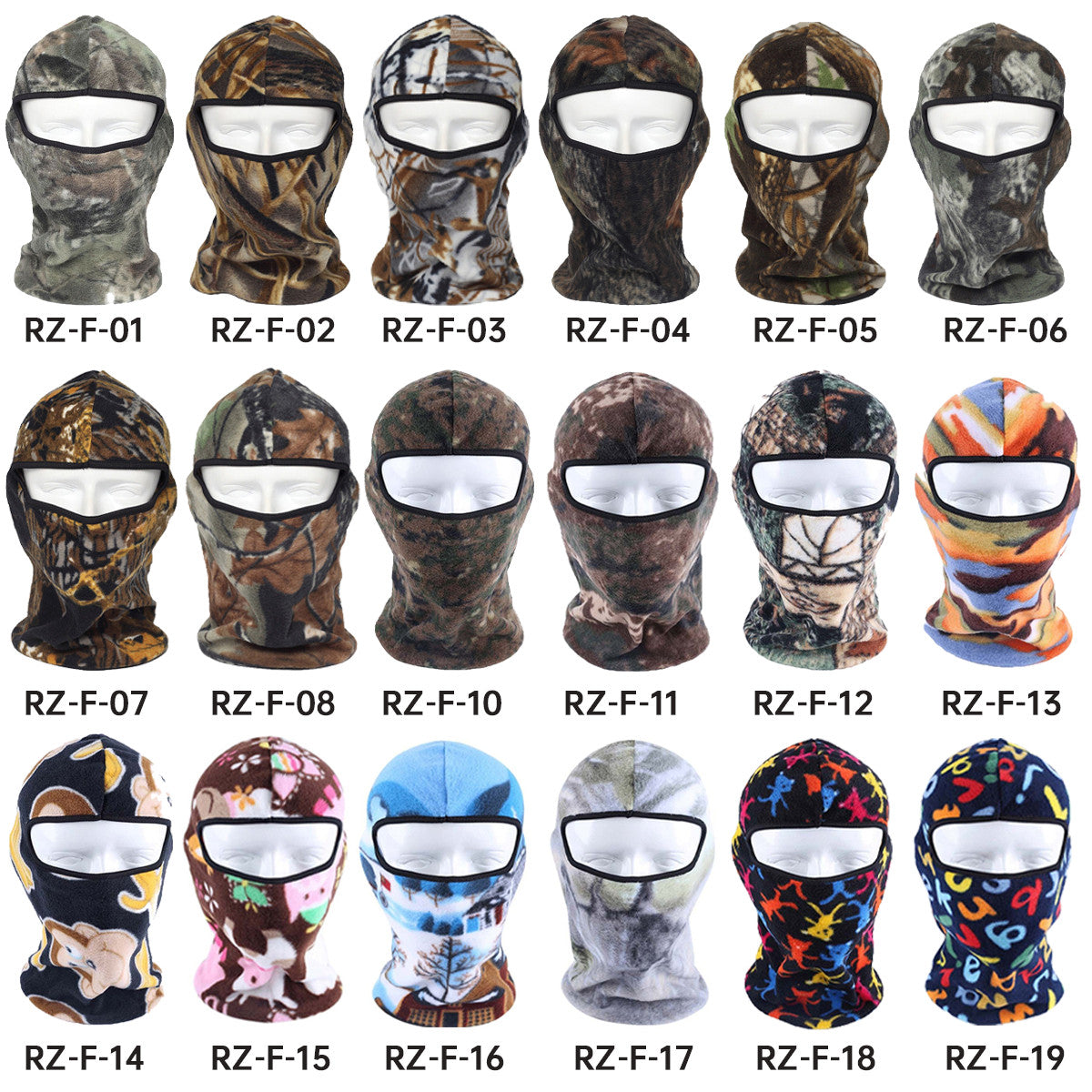 Winter Thermal Fleece Balaclava Neck Warmer Ski Mask - Windproof & Cold Protection