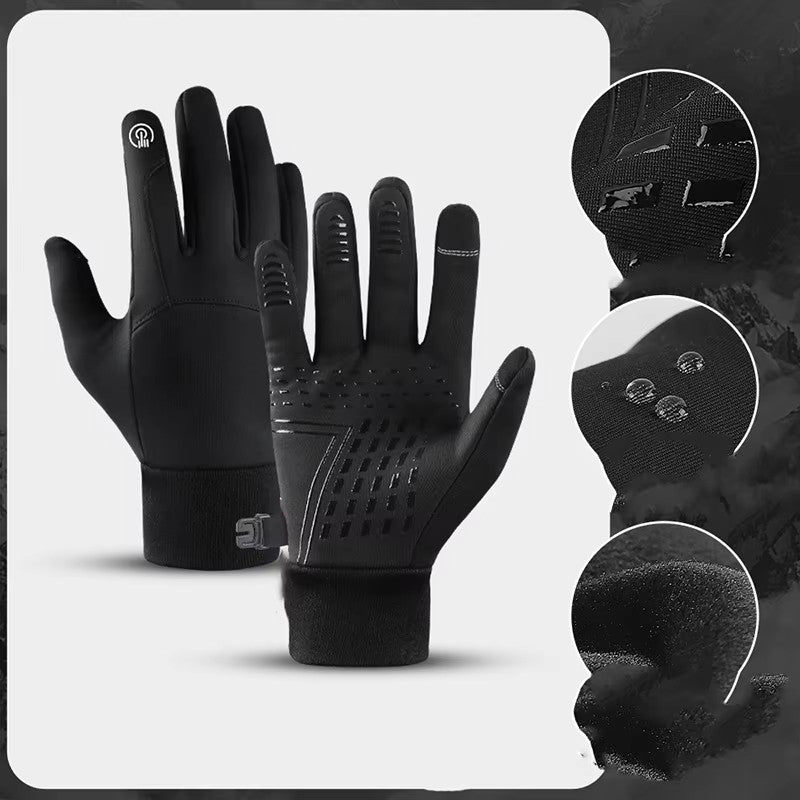 Winter Waterproof Cycling Gloves Touch Screen Bicycle Gloves Outdoor