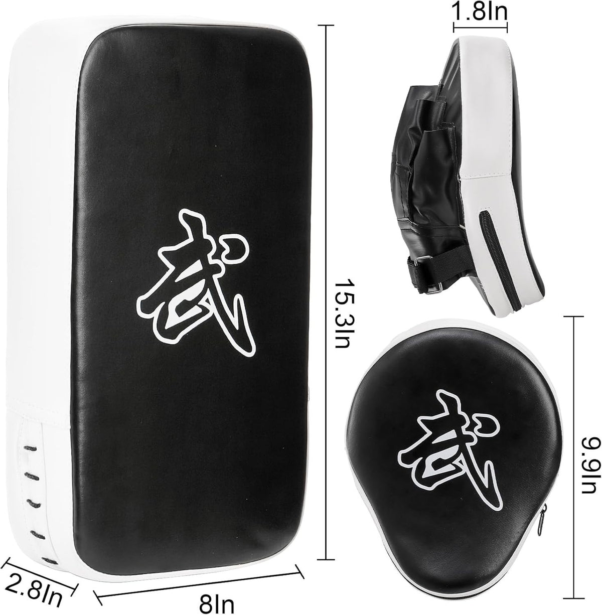 Martial Arts Punching Mitts & Kick Pad Set for Training & Fitness