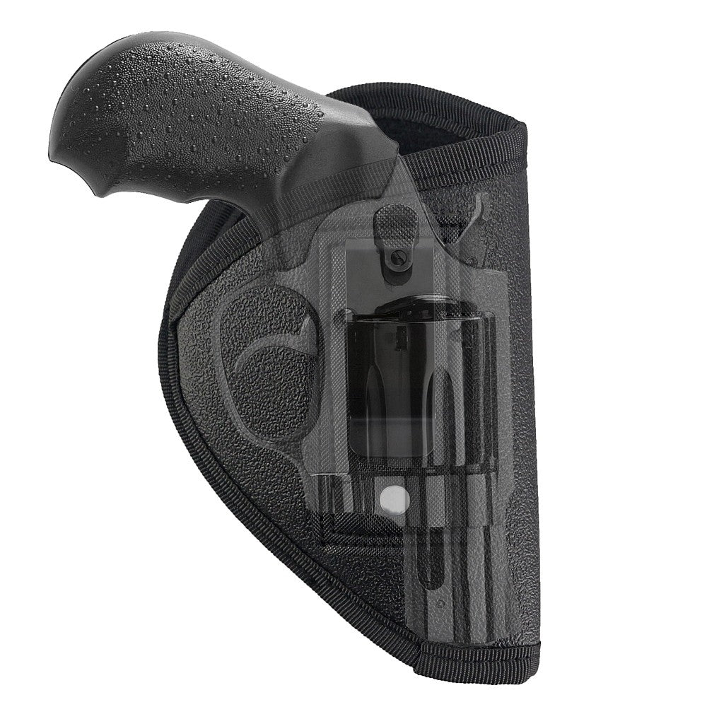 Universal Leather Holster for 2-Inch Snub Nose Revolvers - Anti-Slip IWB Concealed Carry