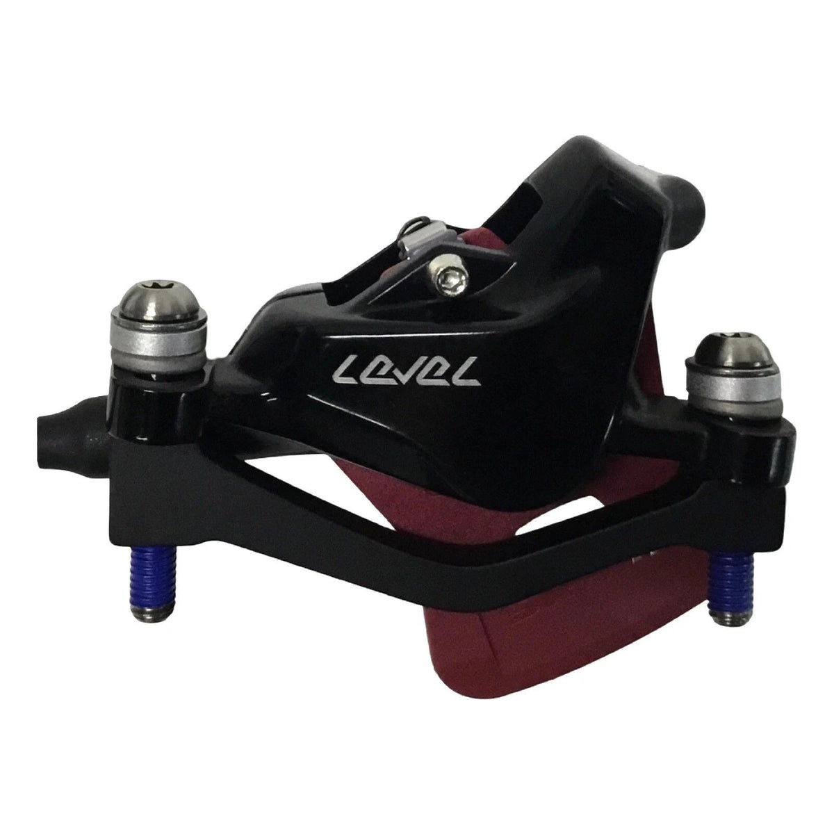 Hydraulic Disc Brake Set for Mountain Bikes - 2-Piston, Carbon Levers, DOT 5.1 Fluid
