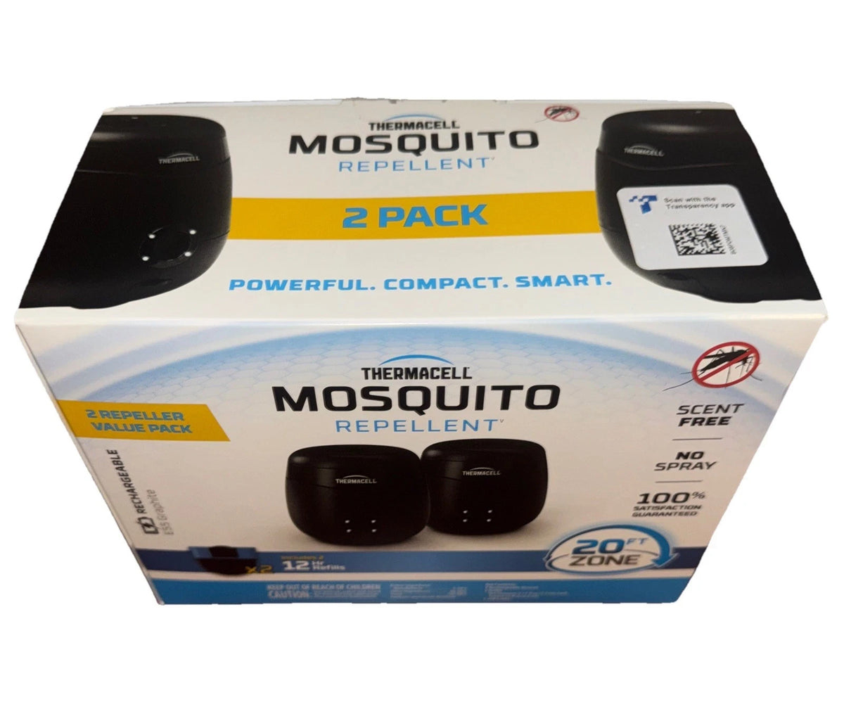 Rechargeable Mosquito Repellent Device with 12-Hour Refills - Outdoor Protection