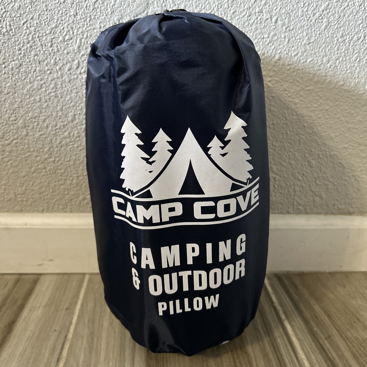 Camping Pillow with Jersey Cotton & Shredded Memory Foam - 15x21 Compressible
