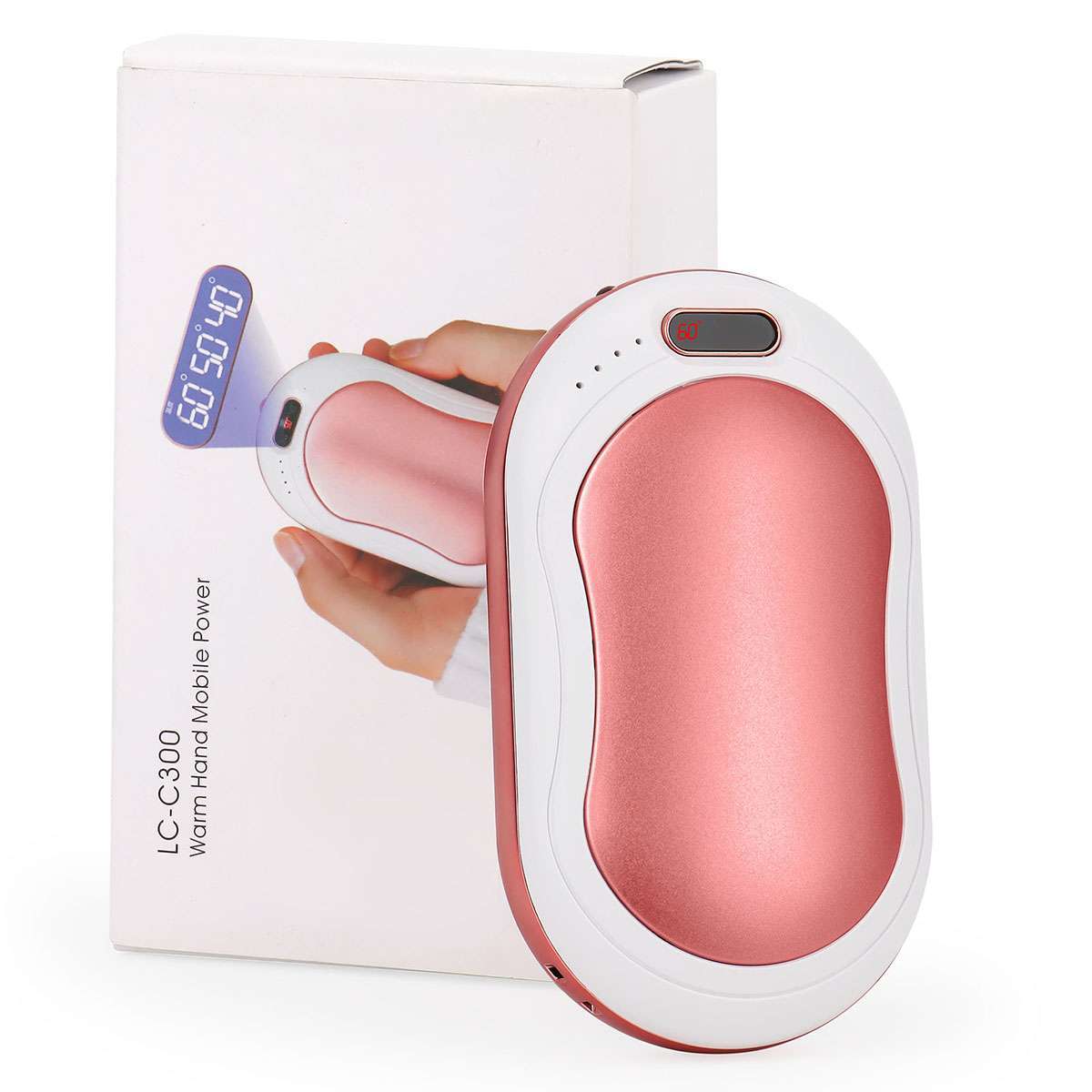 Rechargeable Hand Warmer Power Bank 10000mAh USB Heating Device Portable