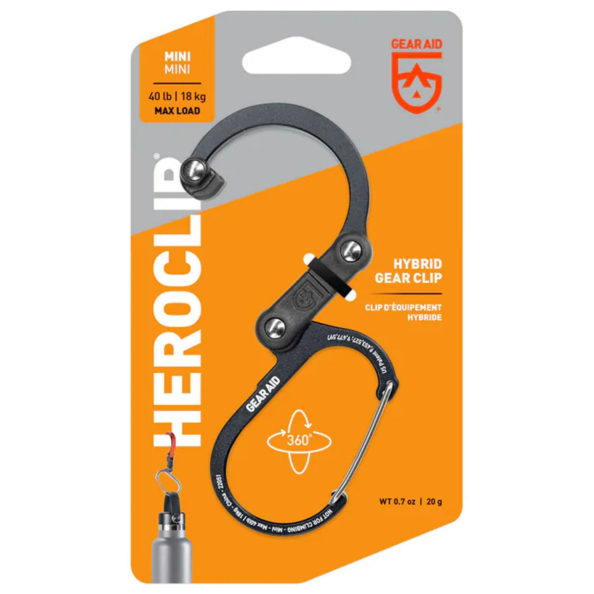 Mini Hybrid Camping Gear Clip - Lightweight Multi-Use Carabiner for Outdoor Adventures