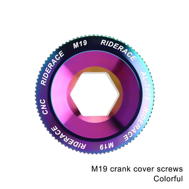 Bike Crank Arm Fixing Bolt Set Aluminum Alloy MTB Road Bike Replacement Caps
