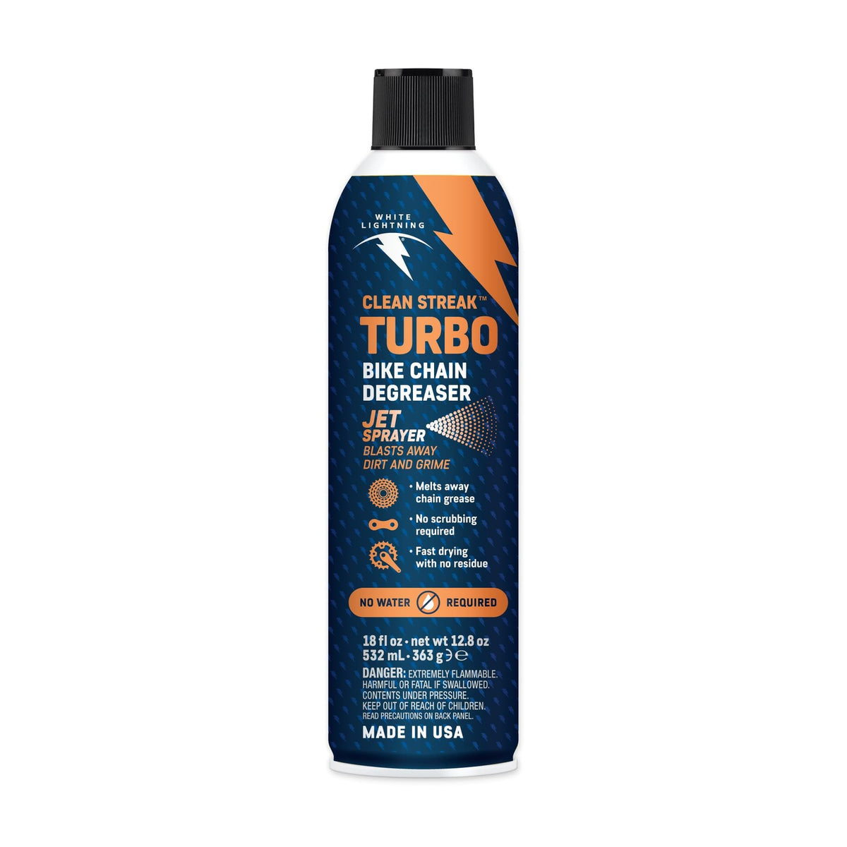 Bike Chain Degreaser Spray - Eco-Friendly 18 fl oz Fast Cleaning