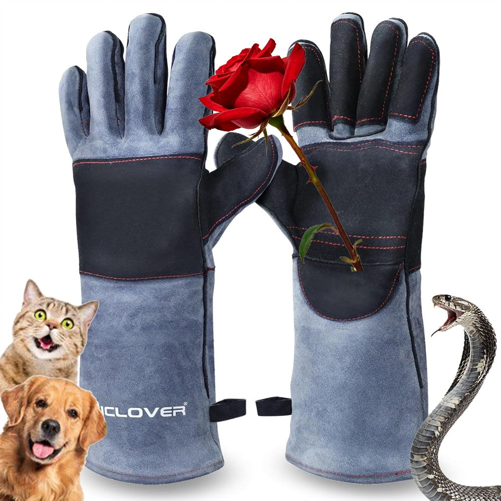 Reptile Snake Gaiter & Cut-Resistant Gloves Protection Set
