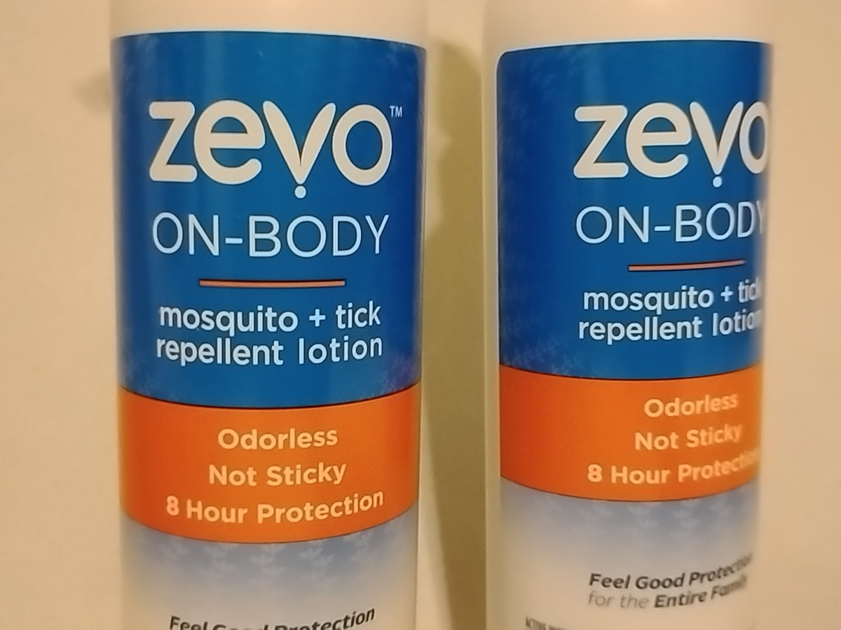 Mosquito and Tick Repellent Lotion - Non Sticky, Odorless, 8-Hour Protection - 2 Pack
