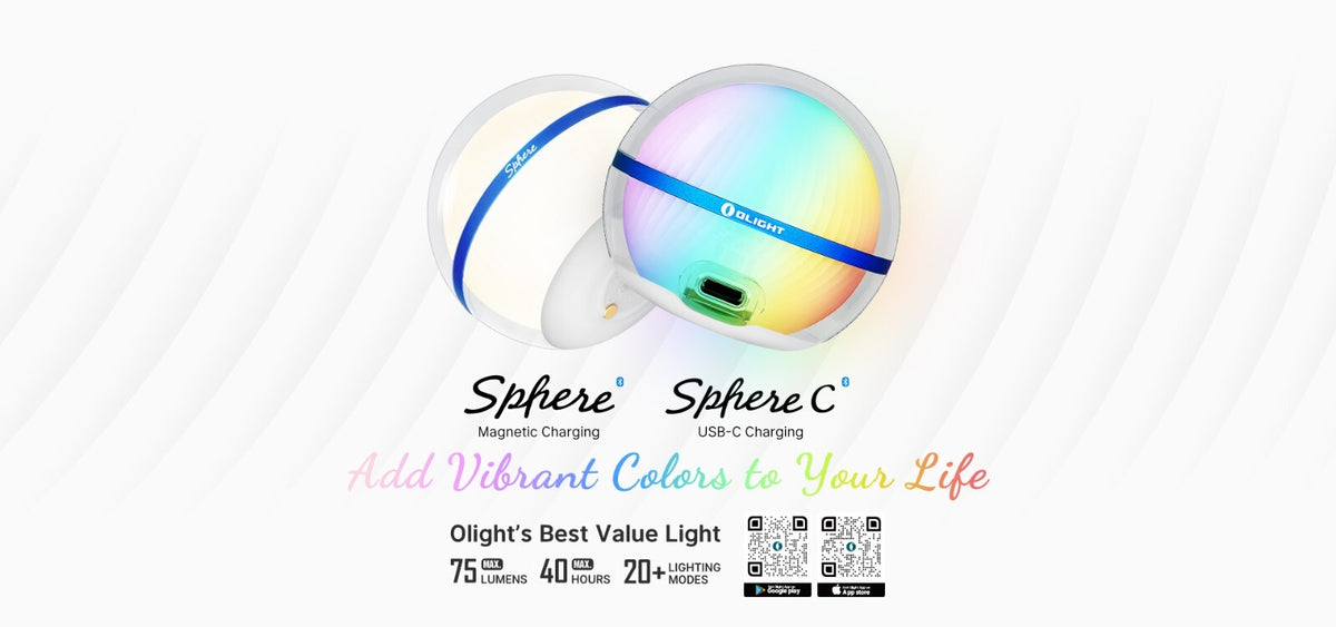 360° RGB Ambient Light with App Control - Rechargeable Night & Mood Lamp