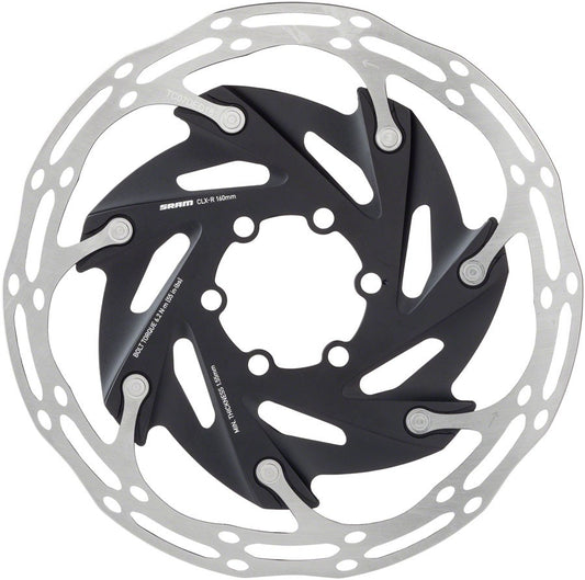 Road Bike Disc Brake Rotor 140mm 6-Bolt Silver Black Lightweight Performance