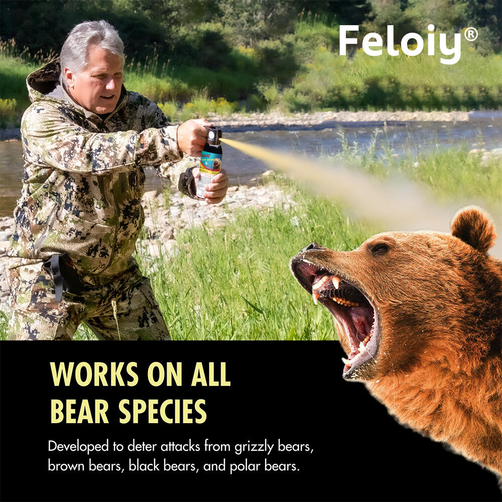 Bear Deterrent Spray - 16 oz, 32 Feet Range, Legal Formula for Wildlife Safety