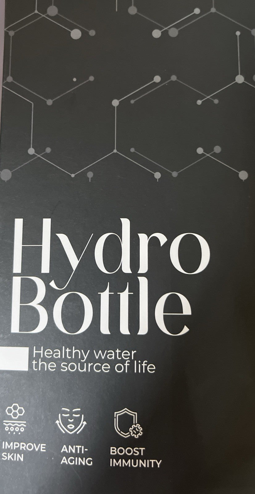 Hydrogen Water Bottle - 15.2 oz Reusable Infused Hydrogen Water Bottle