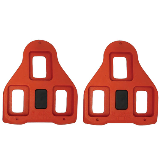 Bicycle Cleats 9 Degree Float for Look Delta Pedals - Red Pair