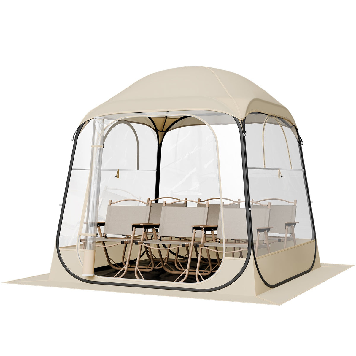72x72 Inch Clear Bubble Pop-Up Sports Tent - Weatherproof Instant Shelter