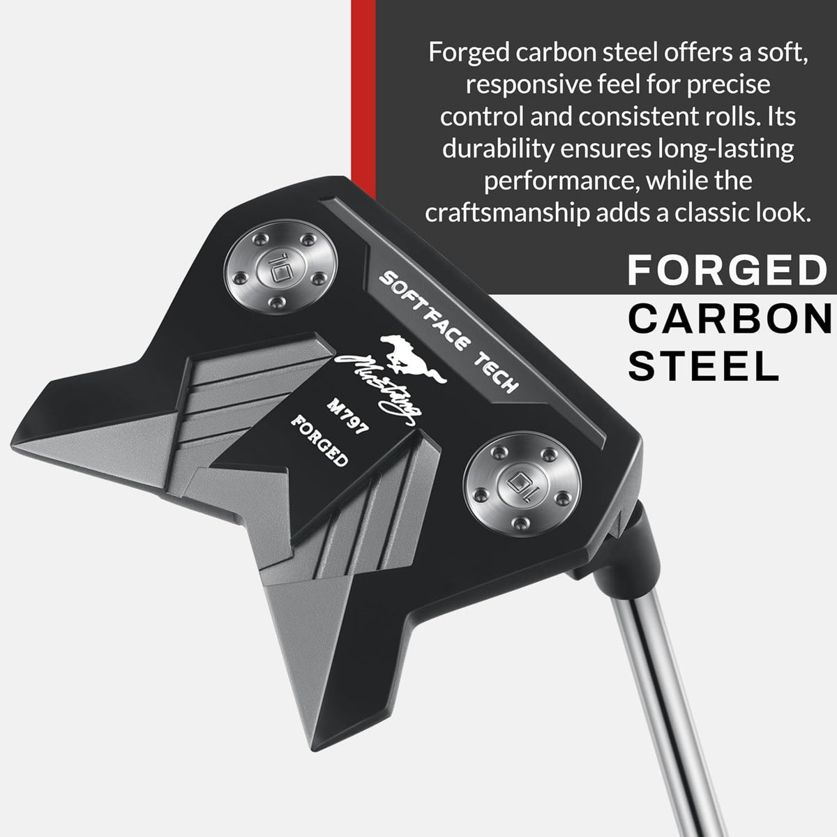 PGF Forged Blade & Mallet Golf Putter - Precision Right-Hand Steel Shaft