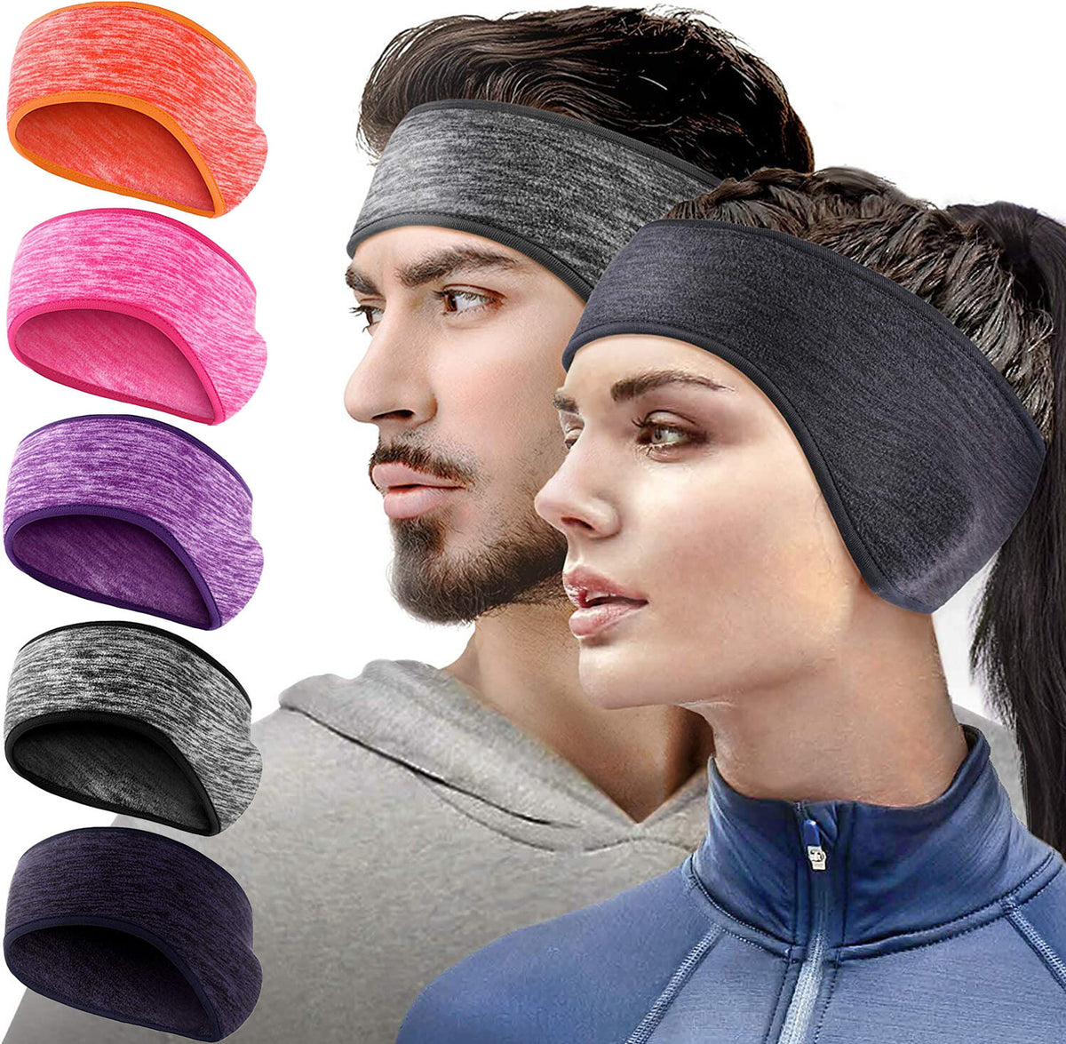 Winter Ear Warmer Headband for Women Men Fleece Ski Ear Muffs Sports