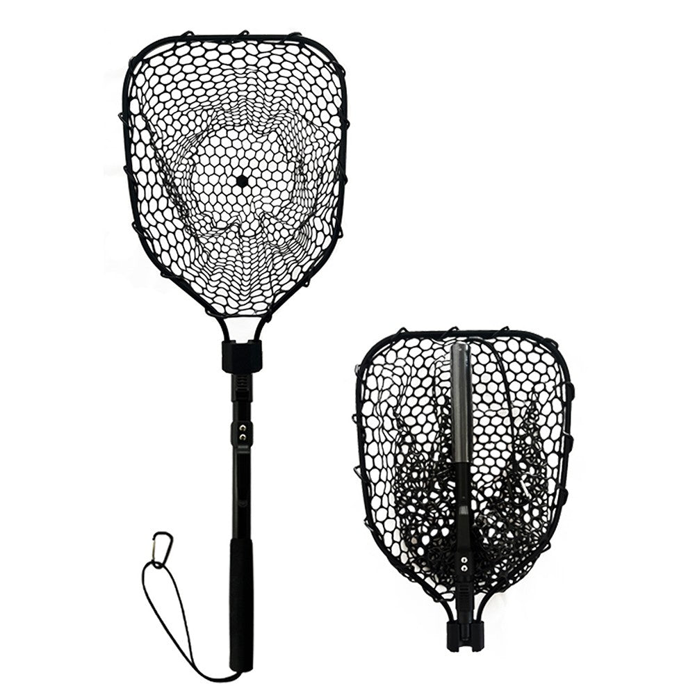 Fly Fishing Landing Net with Soft Rubber Mesh – Lightweight, Collapsible, Durable