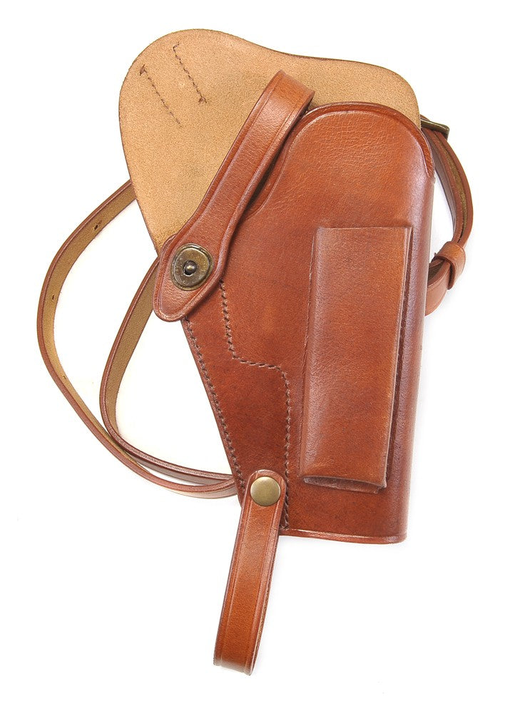 Leather Shoulder Holster Fits Beretta 92FS Taurus PT92 with Magazine Pouch