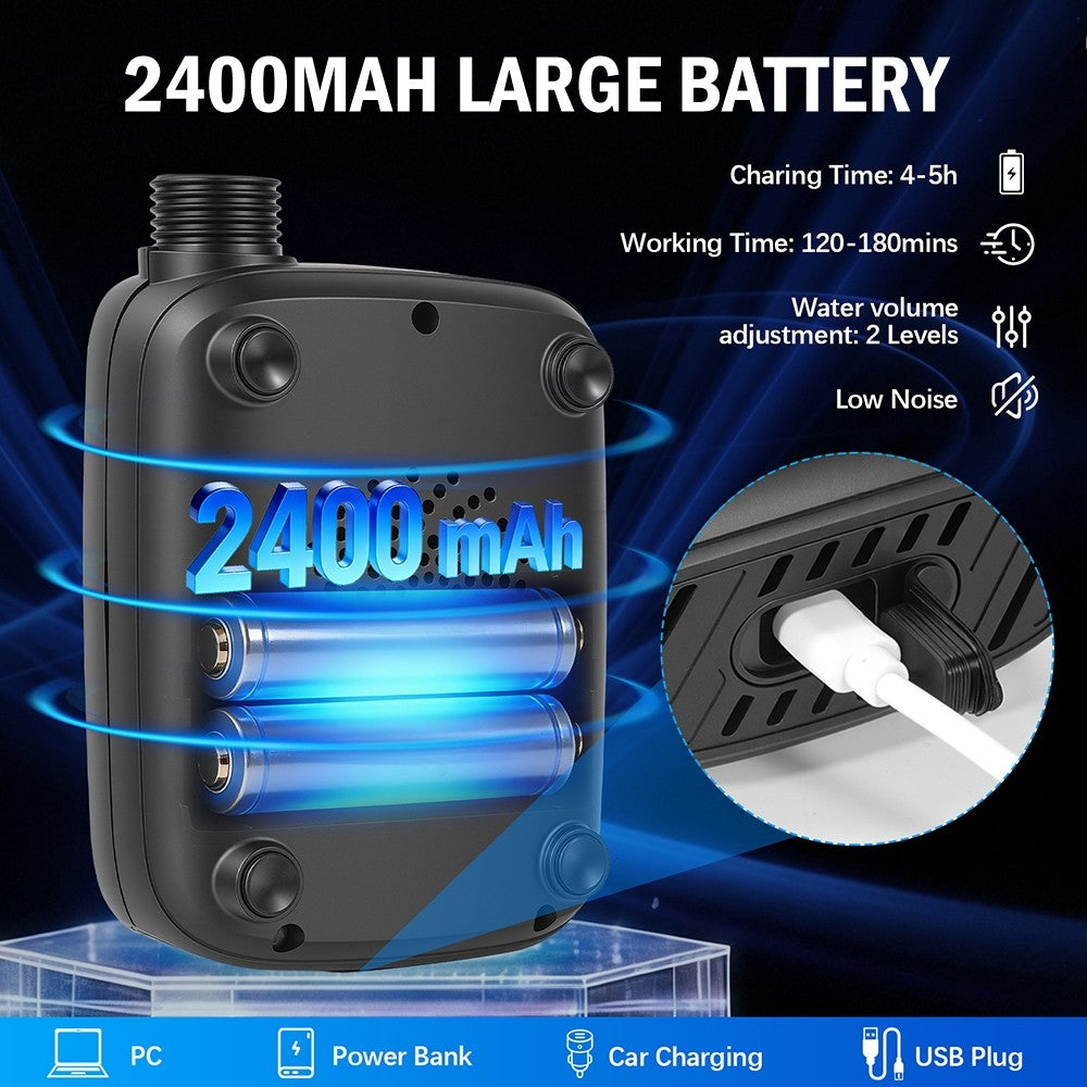 Rechargeable Portable Camping Shower Pump with Adjustable Water Flow