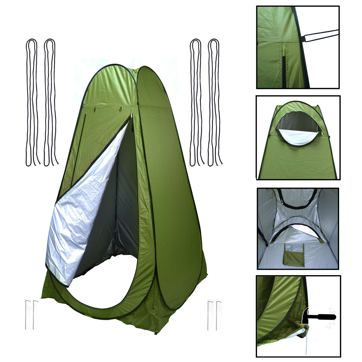 Portable Privacy Tent for Outdoor Shower, Changing & Toilet Use