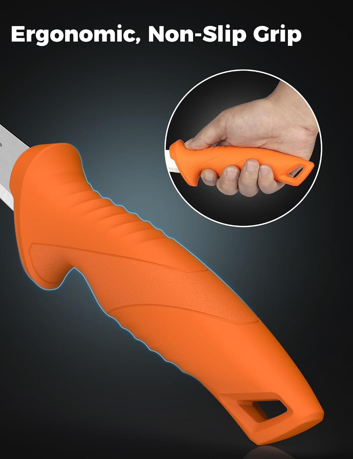9 Inch Flexible Stainless Steel Fillet Knife for Fish Fishing
