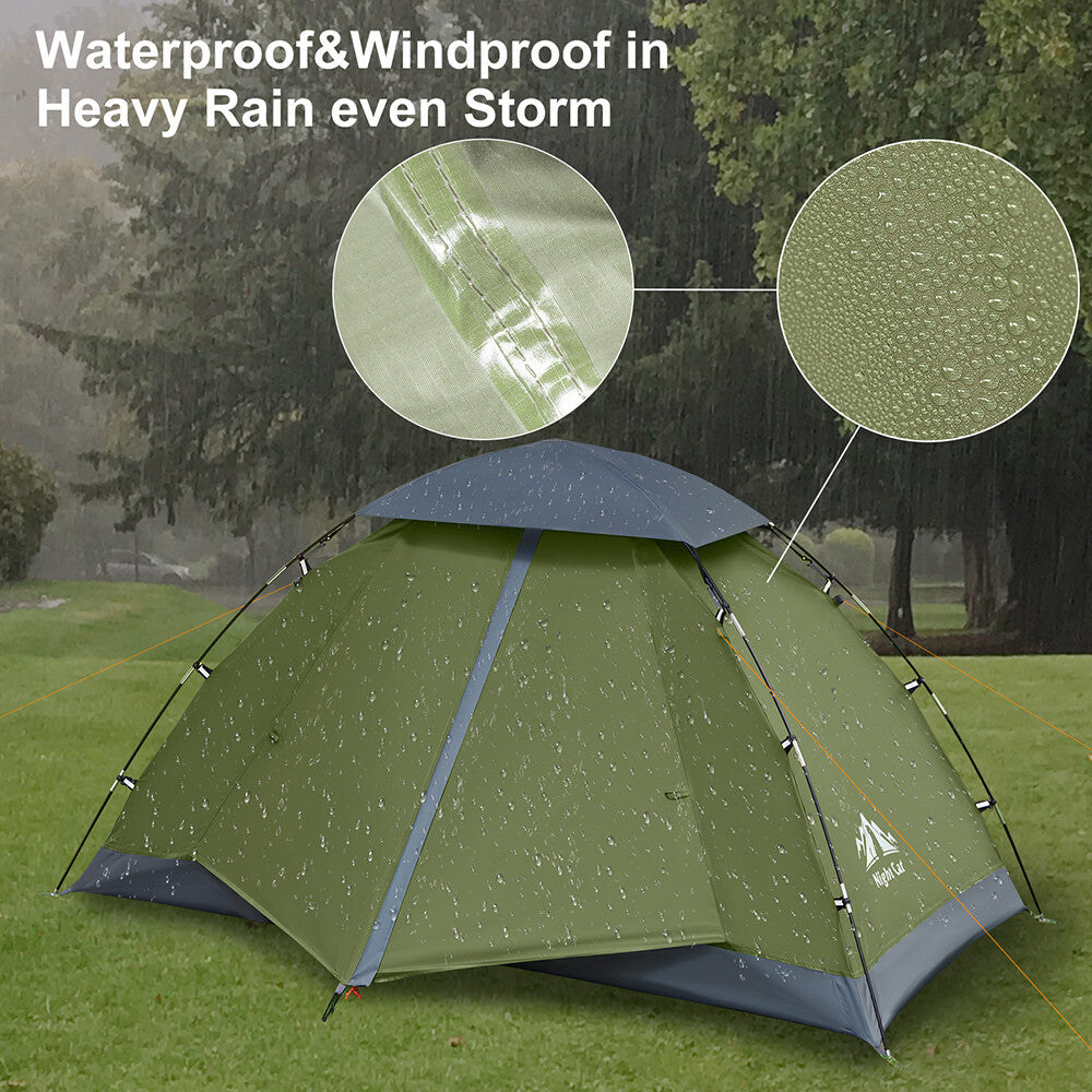 Waterproof 1 or 2 Person Backpacking Camping Tent Sun Shelter Easy Setup