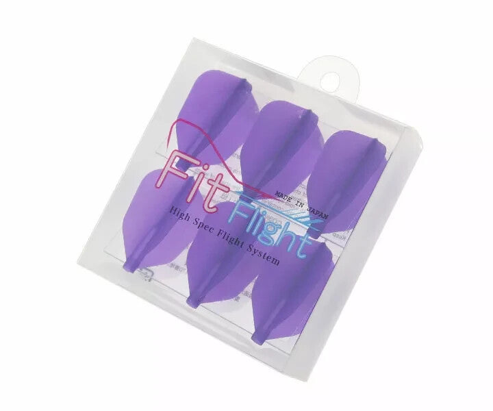 Dart Flights - Fit Flight Original Purple Double Pack, 0.79g 42.6mm 0.45mm