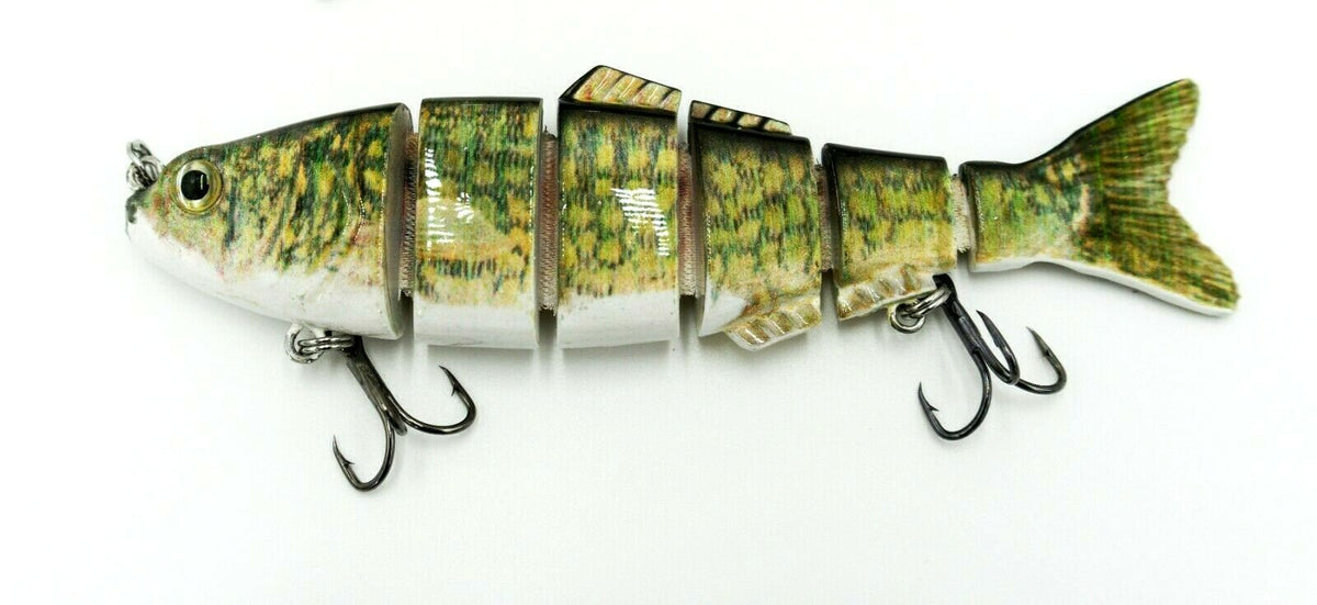 Jointed Fishing Lure Set - 4 Pack Multi-Segment Swimbaits for Fresh & Saltwater