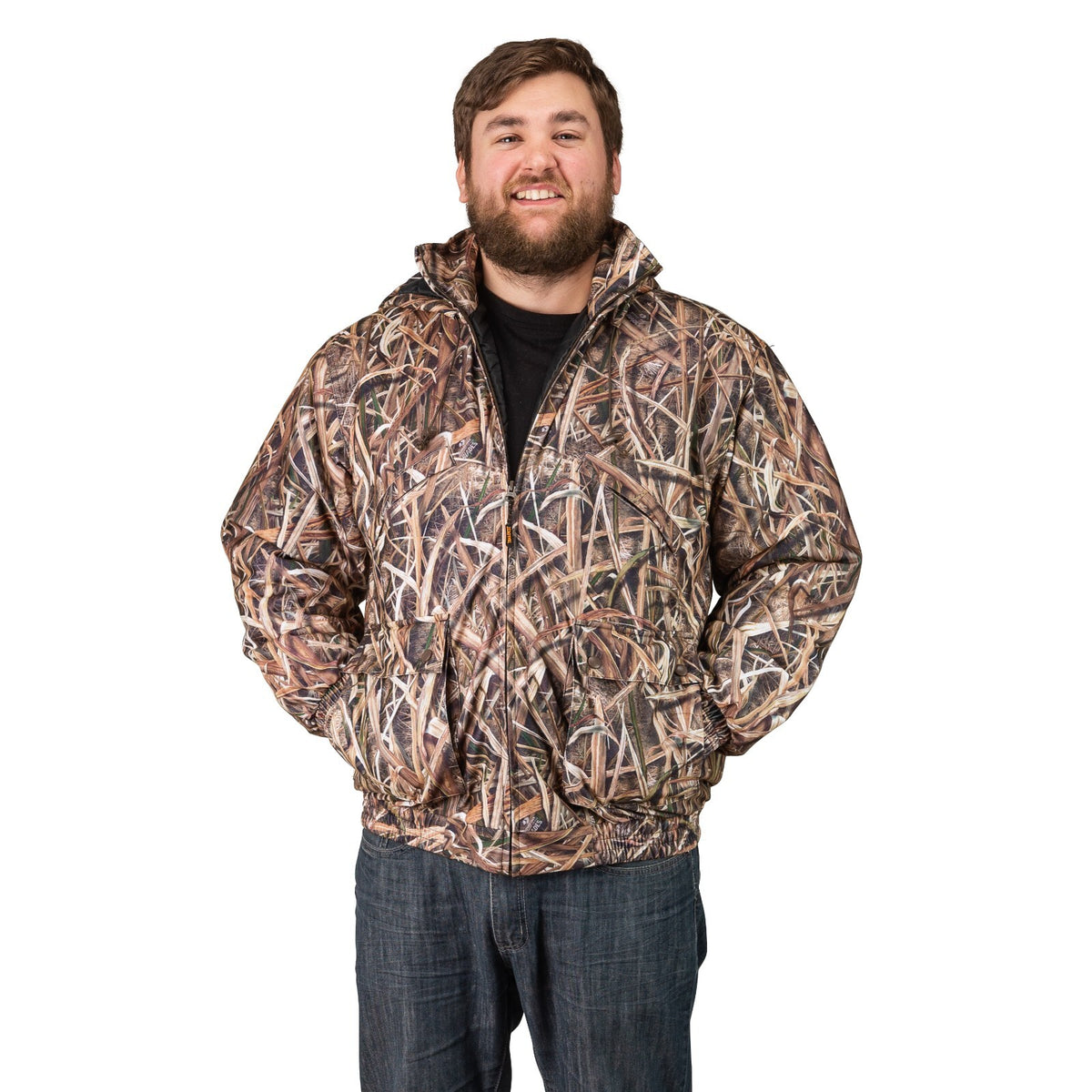 Insulated Waterproof Camouflage Hunting Jacket with Multiple Pockets